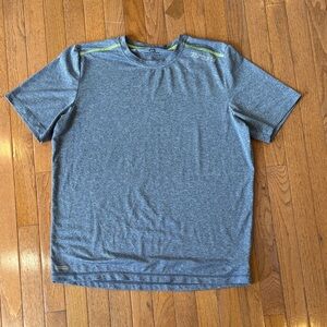Free Country Heather Blue Micro Tech Tee